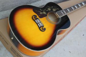 China 2018 New Left handed G200 acoustic guitar celluloid binding GB lefty GB200 electric acoustic guitar factory