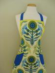 Ladies Apron, Kitchen Apron, Full Cooking Apron, Yellow Apron, Apron With