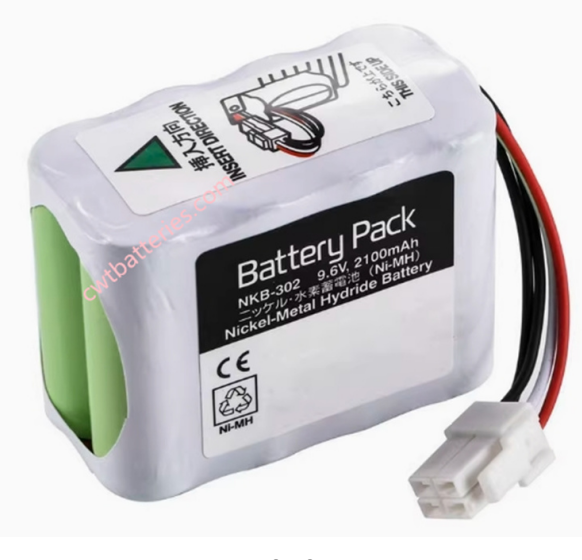 Nihon Kohden NKB-302 9.6V 2100mAh Battery Compatible New for OPV-1500 X064 OPV-1500K ECG