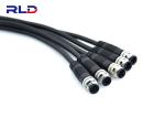 IP67 12V Waterproof Cable Connector 4 Pin PVC Rubber For Bicycle Accessory Lines