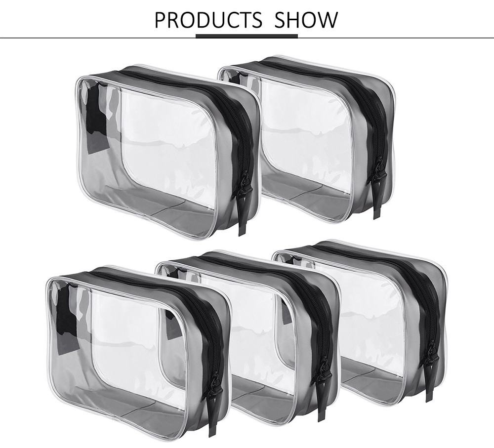 Men PVC Travel Carry On Cosmetic Makeup Bag