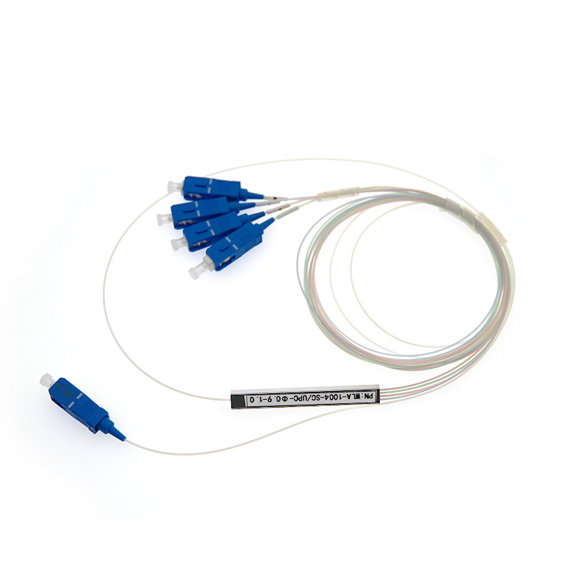 1x8 1 1*32 1*64 FTTH PLC Steel Tube Splitter SC UPC 0.9mm Fiber Optic PLC Splitter