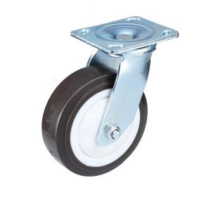 3-5 Inch Height Adjustable Heavy Duty Caster with Rotating Wheel and Threaded