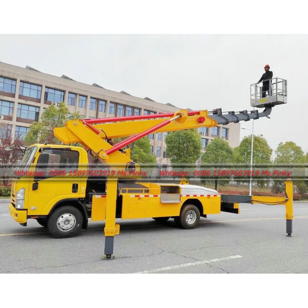 ISUZU ELF Euro 5 Aerial Working Truck 22M 26M 28M 33M 36M ISUZU Aerial Manlift Platform Truck Bucket Aerial Working Car for Sale