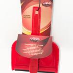 32.5x22x6cm Large Red Sweeping Brush And Pan Soft Grip Handle Bristles Flexible