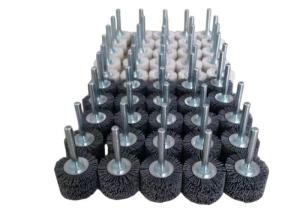 China 50mm Silicon Carbide Filament Mounted Nylon Cylinder Brush​ With 10mm Shank factory
