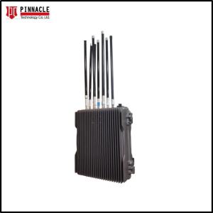 China Outdoor Aluminium UAS FPV Radio Anti Drone Jammer Fixed Type factory
