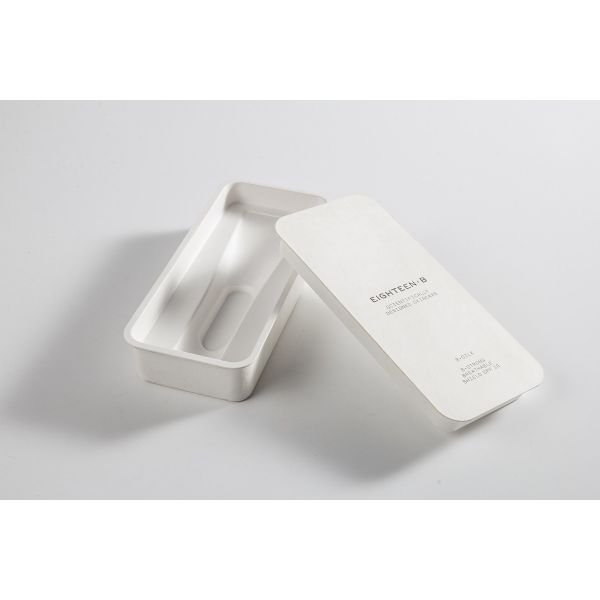 Green Molded Pulp Box Sustainable Printable Recyclable bamboo fiber packaging