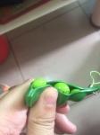 Stress Relief Squeezed Bean Vent Toy Soybean Keychain Phone Bag Stress Relieve
