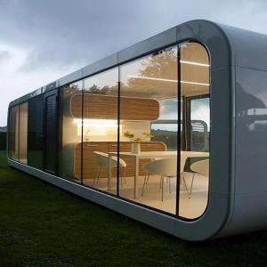 China Factory Wholesale Prefabricated House Apple Cabin Tiny Pod Coffee House Mobile Office Outdoor Popular Mini Prefab Container Home factory