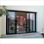 Telescoping Mirror Closet Aluminium Sliding Glass Doors