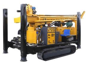 China Full Hydraulic Trailer Mounted 300m Deep Water Well Drilling Rig Machine factory