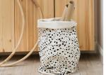 Puting Laundry basket storage bag large box customized colors Yellow Cotton