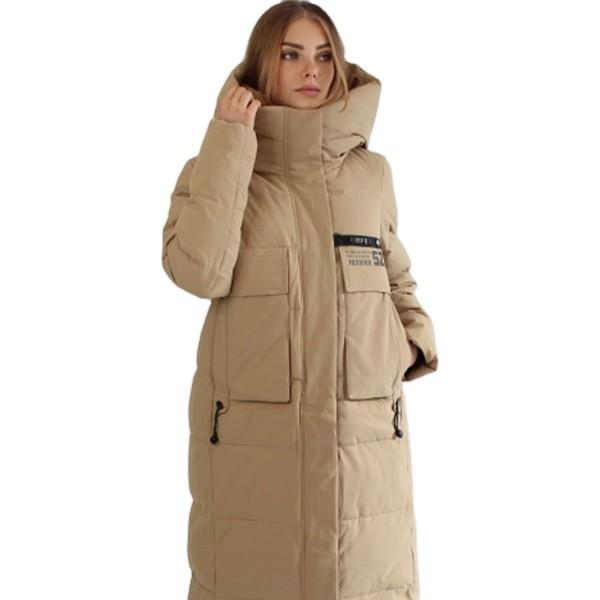 FODARLLOY Women's Winter Outerwear Cotton-Padded Jacket Medium-Long Thin Waist