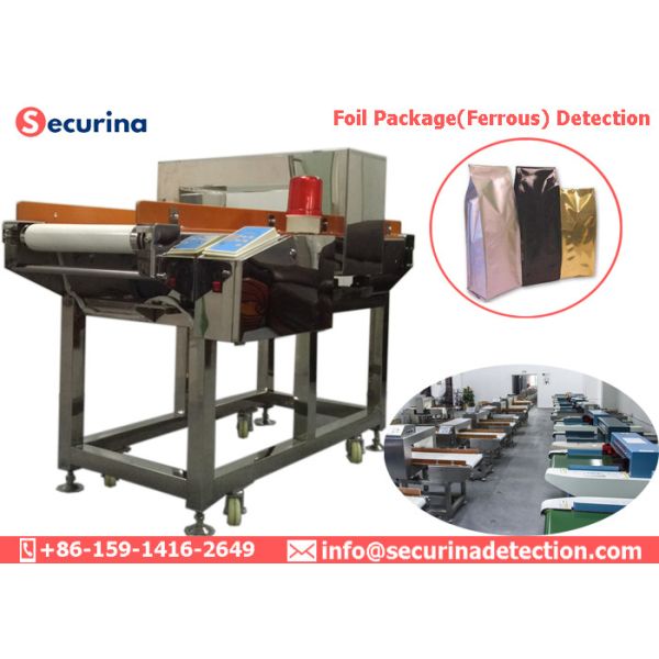 LCD Display Food Grade Metal Detector Heat Sealable Barrier Packaging In Foil Bags