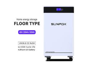 China 15KWH Solar Battery 51.2V Lithium Iron Phosphate 300AH Household Energy Storage Battery With Wheels factory