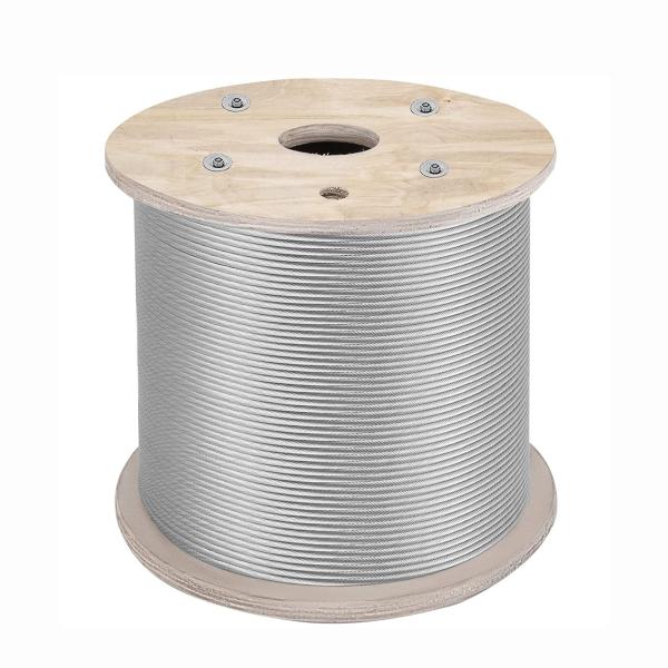 T316 Cable Balustrade 500 Ft Stainless Steel Rope 1/8 Inch Stranded 1x19 Wire
