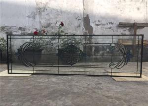 China Tempered Sliding Glass Door Powder Coated Smooth Surface 25.4 Mm Thickness factory