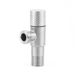Hydronic Heating SS304 Brushed Angle Valve Toilet Angle Stop Easy Installation