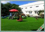 HIGH Elasticity Outdoor Artificial Grass Field Green Monofil PE + Curled PPE