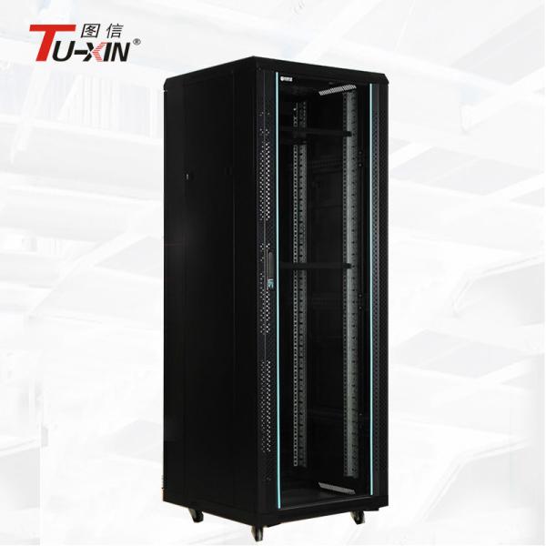 Universal 19 Inch 32U Standing Network Cabinet Fireproof Self Temperature