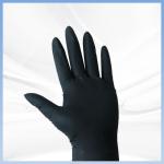 Disposable Black Latex Food Processing Gloves 10g 20pcs / Box