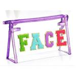 PVC transparent alphabet makeup bag Zipper clutch bag Portable waterproof travel
