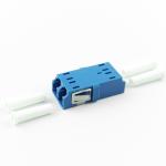 FTTH Duplex LC UPC Optic Fiber Adapter 2 Port Coupler PBT Earless Design for