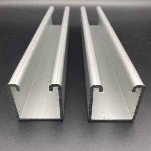 China Slotted Plain Custom Aluminum 6005 Unistrut Channel factory