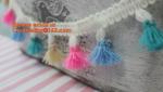 High quality polyester tassel trim for garment accessories and curtains, tassel