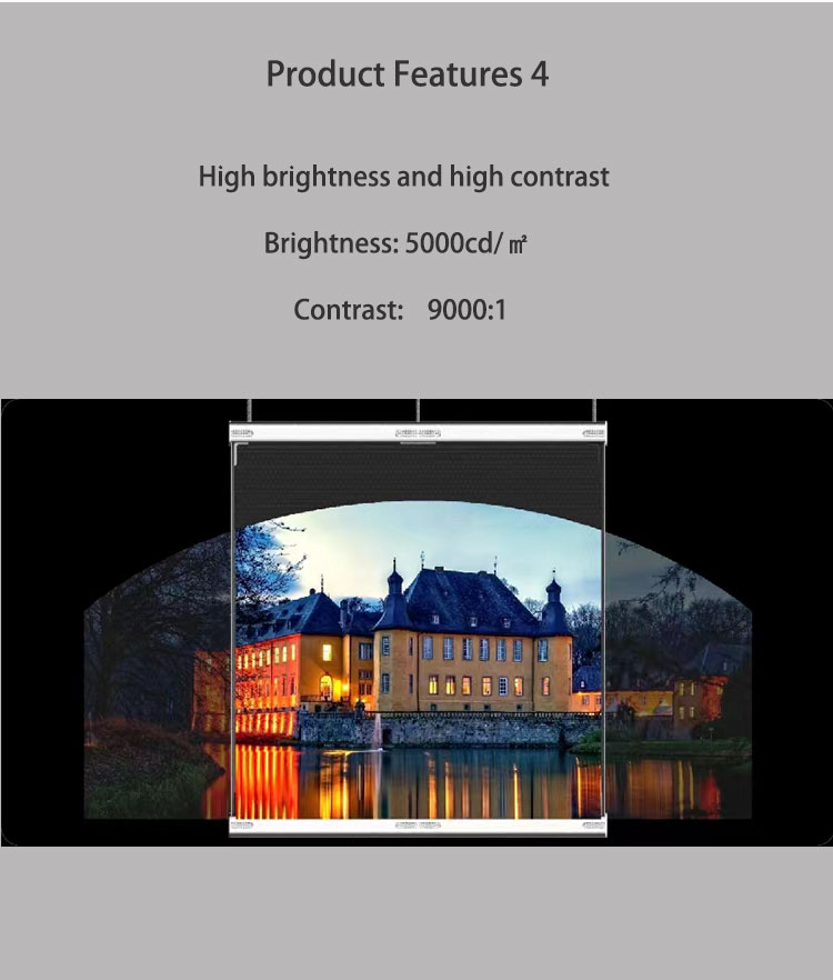 IP31 Transparent LED Screen On Glass Panels Adhesive Film For Window