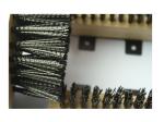 2.0mm Steel Black Coating Shoe Polishing Machine With PP Bristle