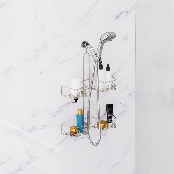 Shower Caddy Hanging Bathroom Organizer Shower Shelf for Inside Shower No
