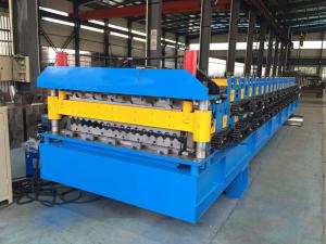 China IBR Roof Sheeting Double Layer Roll Forming Machine 0.4mm - 0.8mm Q230-550 factory