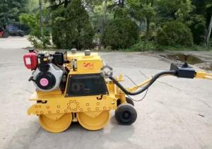 China 800kg Vibratory Road Roller LTC08H Walking behind Double drum 5.9kw factory