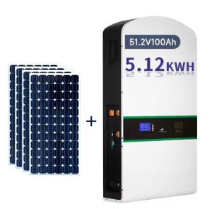 China 6000 Deep Cycles PC Monitor Built-In Smart BMS 5Kw Inverter Battery 48V 100Ah Energy Storage Battery 5.12Kw Solar 48V Po factory