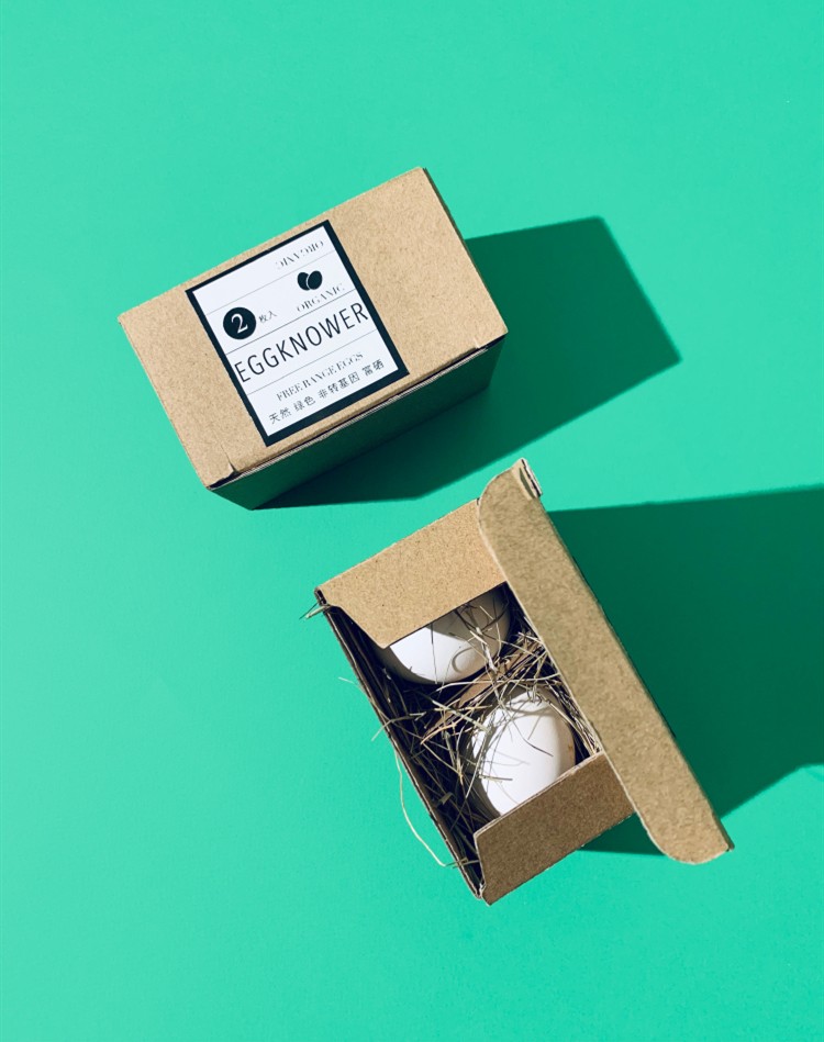Recyclable Gift Quail Egg Packing Box Custom For Farm Cardboard Paper