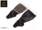20.32cm 8 inch Loose Wave Remy Human Hair Closure Environmental Friendly