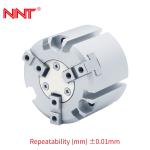 125mm Shaft 3 Finger Pneumatic Cylinder Slide Guide Round Body Air Gripper