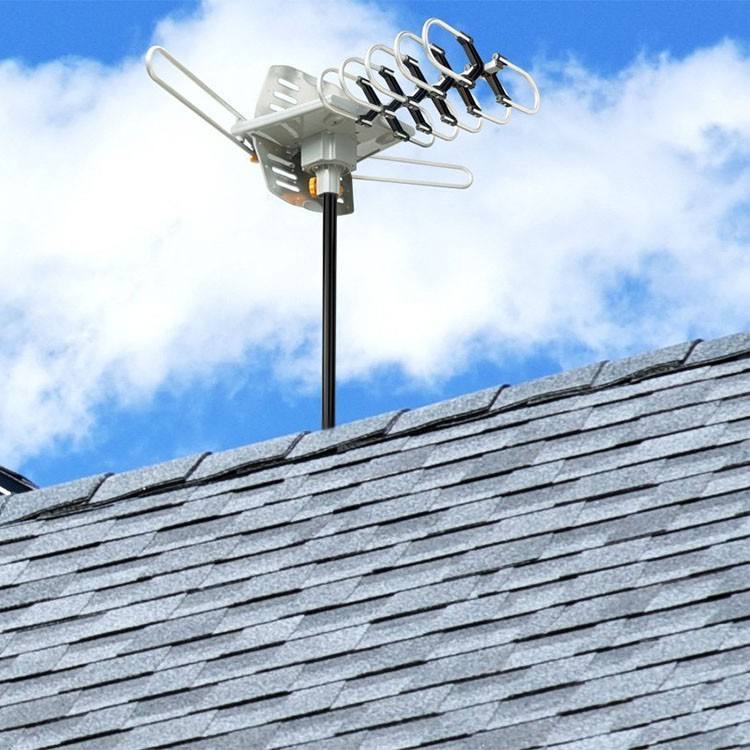 Motorized Yagi UHF Amplified Digital HDTV Antenna With 360 Degree Rotation