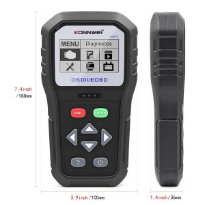 Support OBDII EOBD 12V car Auto scan tool konnwei KW818 engine fault Code Reader