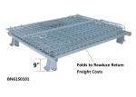 40x32x33 Inch Collapsible Metal Storage Containers , Industrial Collapsible