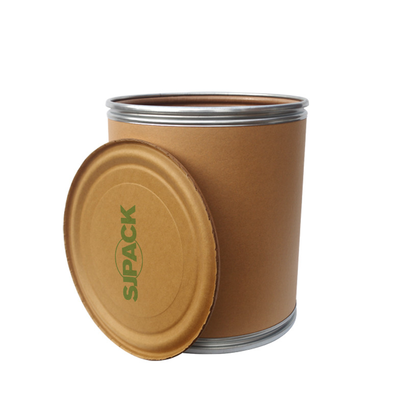Durable Drum Lids Natural Paper Reusable Paper Cover 51cm Diameter Fiber Drum