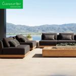 Customized Color Teak Wood Garden Sofa Set for Outdoor Combination in Patio