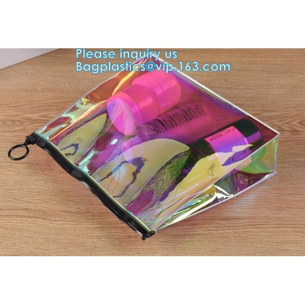 Zipper Lock,Easy to open and reclosable, packaging your cosmetics and grocereies, Colorful holographic,safety,waterproof