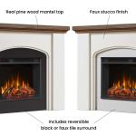 Indoor Warming Electric Fireplace Cabinet Heating up area 1000 square feet