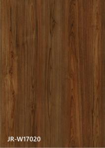 China 5mm SPC Sheet Flooring Eco Friendly Corrosion Resistant Ultra Light Teakwood Burlywood GKBM JR-W17020 factory