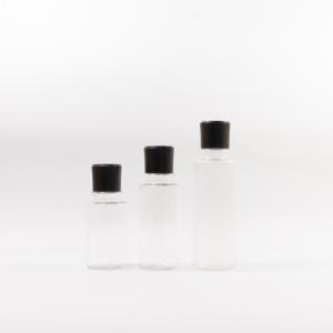 China Transparent PETG Plastic Screw Top Bottles Make Up Cleansing Water 150ml factory