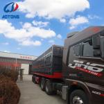 3-Axle Semi-Trailer 53 ft Dry Van Tri-Axle Stanchions Steel Cargo Dump Trailer