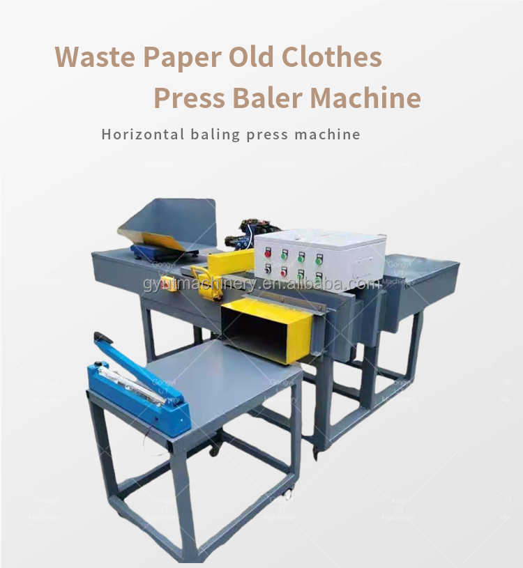 Automatic Horizontal Scale Weighing Bagging Baler Machine for Packing 1kg to 25kg Rags